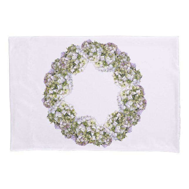 Housse D'oreillers Couronne d'Hydrangea (devant)