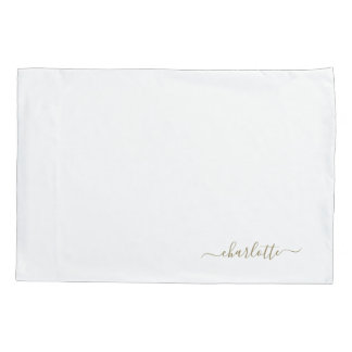 Housse D'oreillers Coussin de lit d'or personnalisé