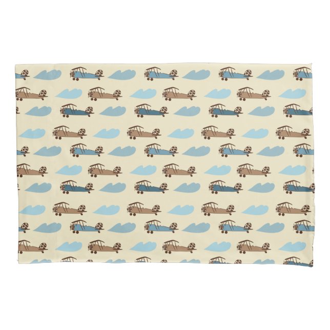 Housse D'oreillers Coussin Sham Toy Avion (devant-gauche)