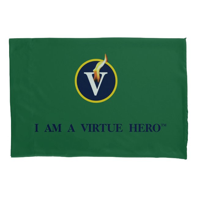 Housse D'oreillers Coussin VIRTUE HEROES - Vert (devant)