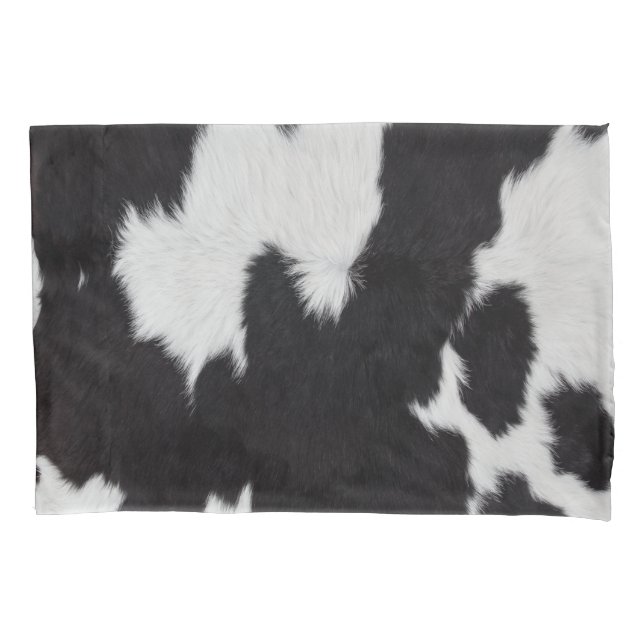 Housse D'oreillers cow cache noir et blanc Pilote (devant-gauche)