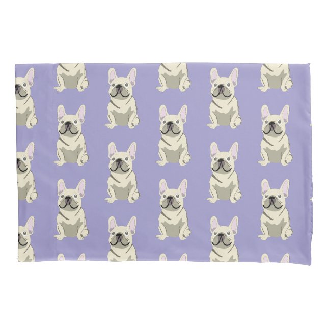 Housse D'oreillers Cream French Bulldog,  (devant)