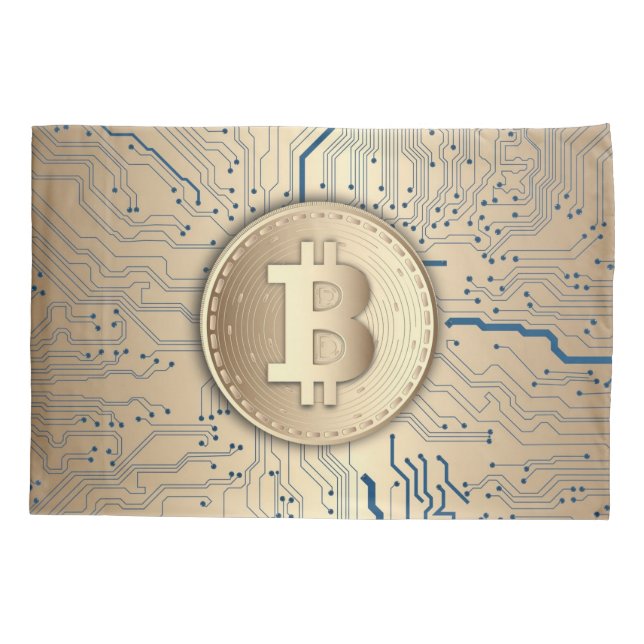 Housse D'oreillers Cryptomonnaie Bitcoin (Dos)