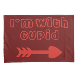 Housse D'oreillers Cupid Et je suis Avec Cupid