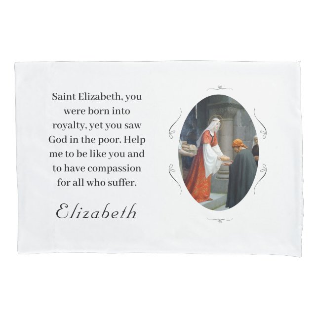 Housse D'oreillers Customizable Patron Saint (St. Elizabeth) (devant)
