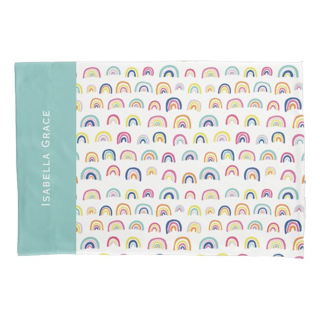 Housse D'oreillers Cute arc-en-ciel (devant)
