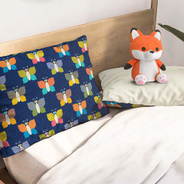 Housse D'oreillers Cute Butterfly Pattern on Blue