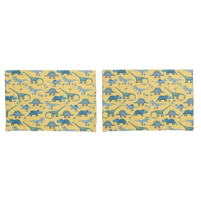 Housse D'oreillers Cute Dinosaur (devant-Set)