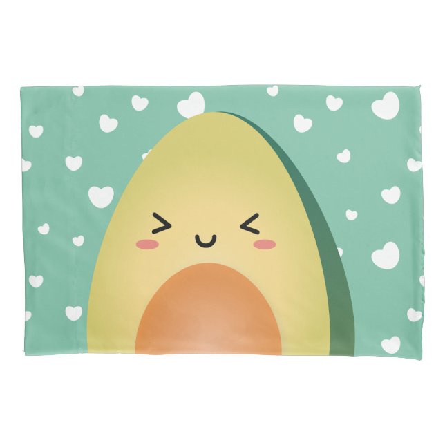 Housse D'oreillers Cute Matching Couple Avocados Funny Lets Avocuddle (devant)