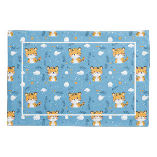 Housse D'oreillers Cute Motif Tiger Pillowcase pour jeune enfant