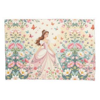 Housse D'oreillers Cute princess with butterflies