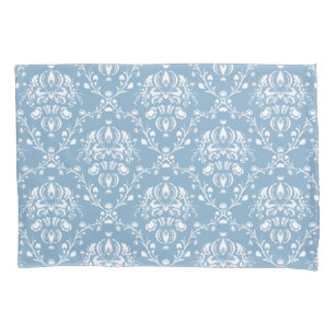 Housse D'oreillers Damas bleu néerlandais