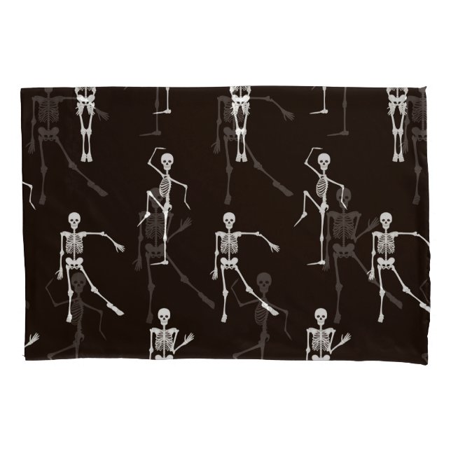 Housse D'oreillers Dancing Skeletons : Arrière - plan Quirky sans Sea (devant)