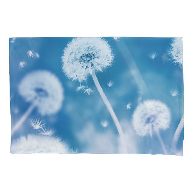 Housse D'oreillers Dandelions Graines : Bannière Florale d'été (devant)