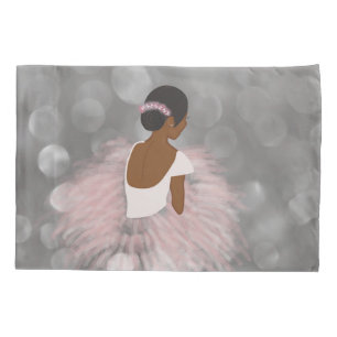 Housse D'oreillers Danseur afro-américain de Ballerina
