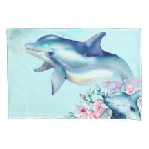 Dauphin aquarelle peint