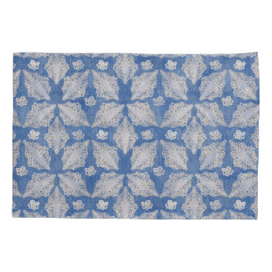 Housse D'oreillers Denim avec Motif de répétition de dentelle
