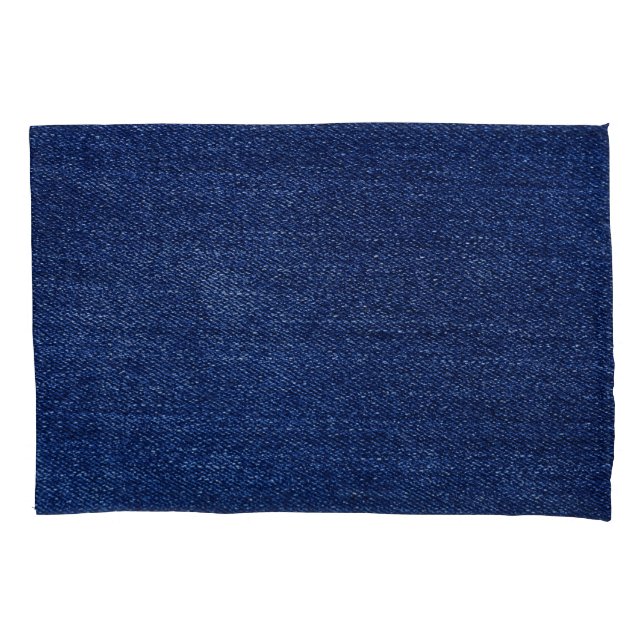 Housse D'oreillers Dénim jeans tissu : arrière - plan texturé. (devant)