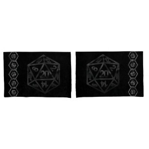 Housse D'oreillers Dés RPG Imaginaire Old School Tabletop Retro Gam