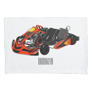 Housse D'oreillers dessin animé de Kart racing