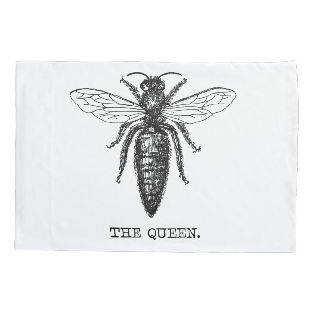 Housse D'oreillers Dessin classique de l'illustration de Queen Bee (Dos)