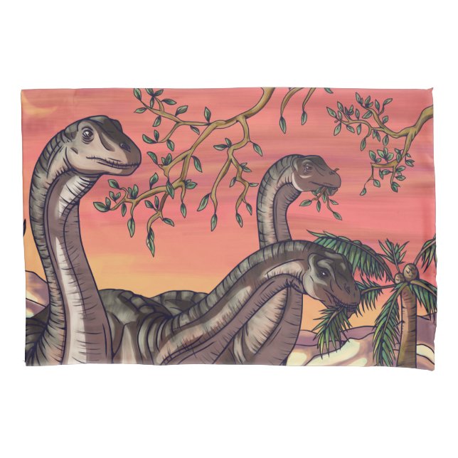 Housse D'oreillers Dinosaures à Dusk (devant)
