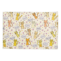 Doodles chats mignons paire Motif