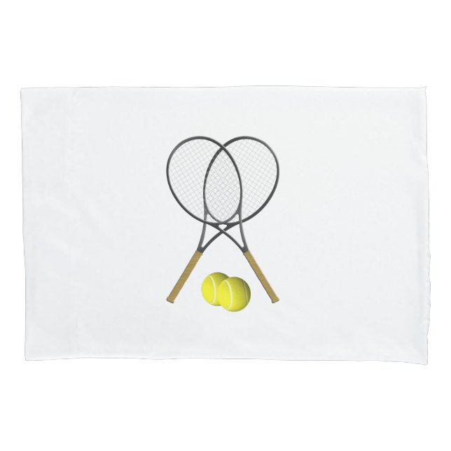 Housse D'oreillers Doubles de tennis (devant)