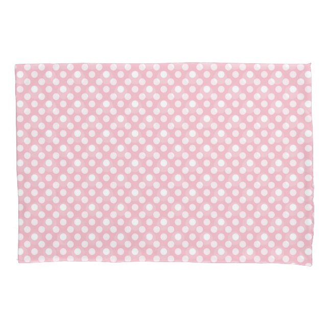 Housse D'oreillers Doux joli tache pois rose (devant)
