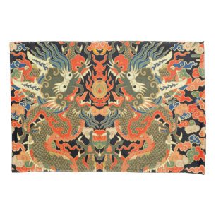 Housse D'oreillers Dragon asiatique chinois Art coloré