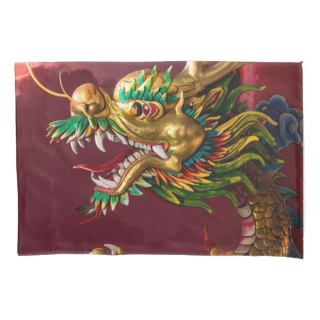 Housse D'oreillers dragon chinois (devant)