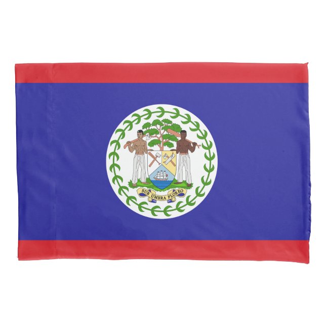 Housse D'oreillers Drapeau bélizien (devant)