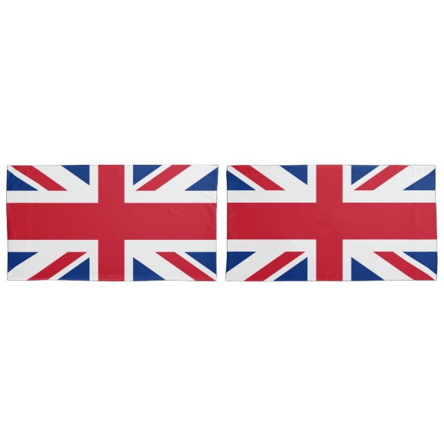 Housse D'oreillers Drapeau britannique Royal Union Jack (devant-Set)