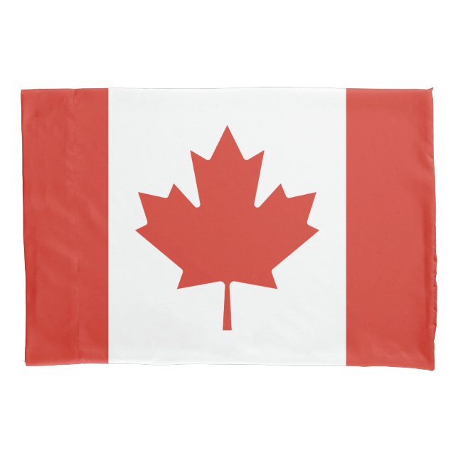 Housse D'oreillers Drapeau canadien patriotique (devant)