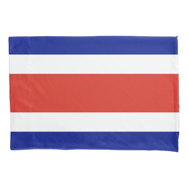 Housse D'oreillers Drapeau civil du Costa Rica (devant)