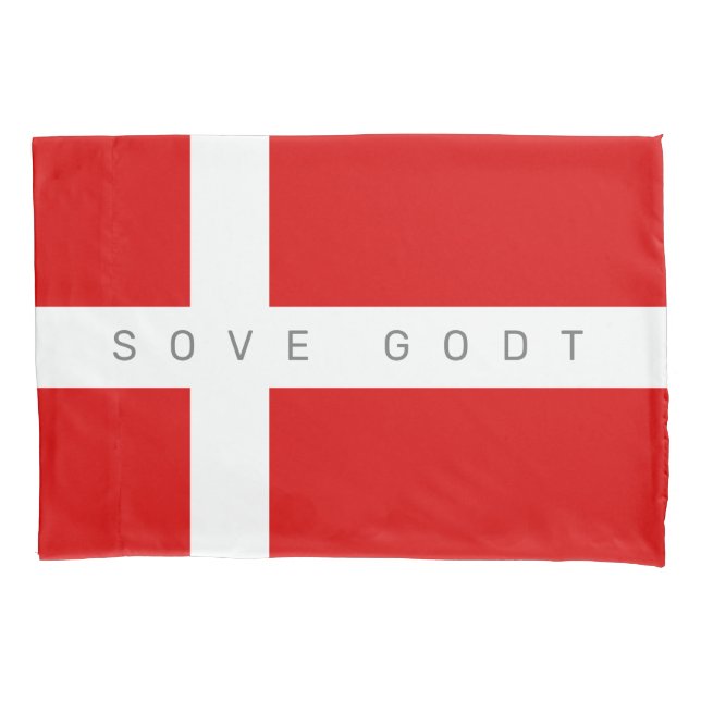 Housse D'oreillers Drapeau danois coussin pour lit (devant)
