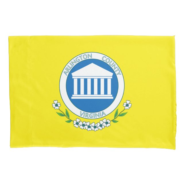 Housse D'oreillers Drapeau d'Arlington (Virginie) (devant)