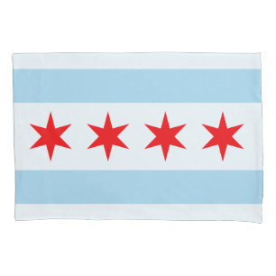 Housse D'oreillers Drapeau de Chicago, Illinois Pillowcase