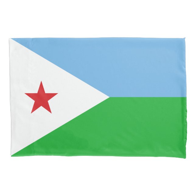 Housse D'oreillers Drapeau de Djibouti (devant)