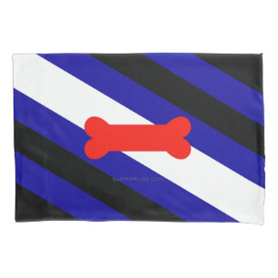 Housse D'oreillers Drapeau de fierté de jeu de chiots de SlipperyJoe