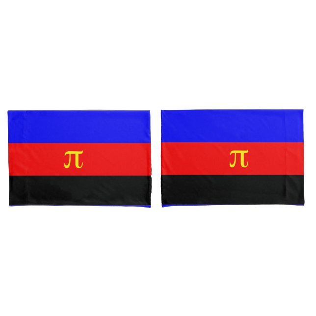 Housse D'oreillers Drapeau de fierté polyamoureuse (devant-Set)