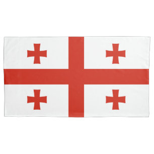Housse D'oreillers Drapeau de Géorgie