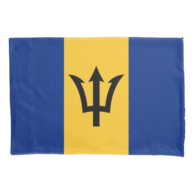 Housse D'oreillers Drapeau de la Barbade patriotique (devant)