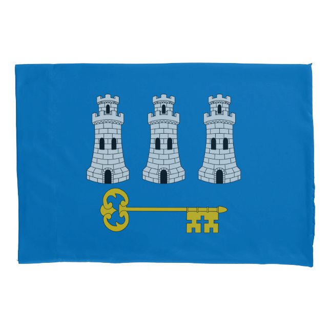 Housse D'oreillers Drapeau de La Havane, Cuba Pillowcase (devant)