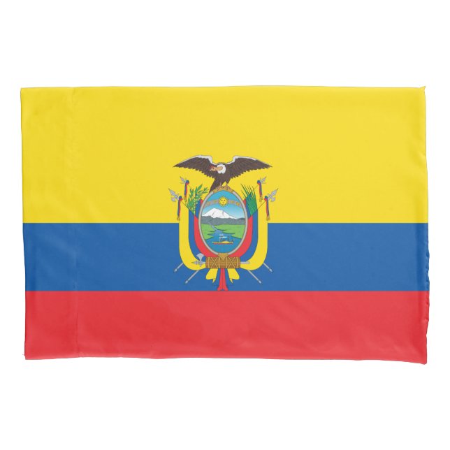 Housse D'oreillers Drapeau de l'Équateur (devant)