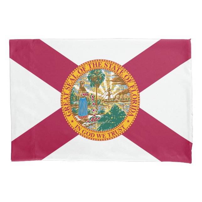 Housse D'oreillers Drapeau de l'État de Floride (devant)