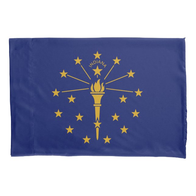 Housse D'oreillers Drapeau de l'État de l'Indiana (devant)