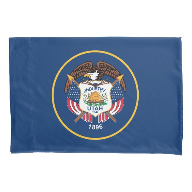 Housse D'oreillers Drapeau de l'État de l'Utah (devant)
