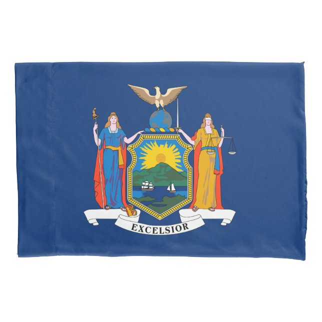 Housse D'oreillers Drapeau de l'État de New York (devant)