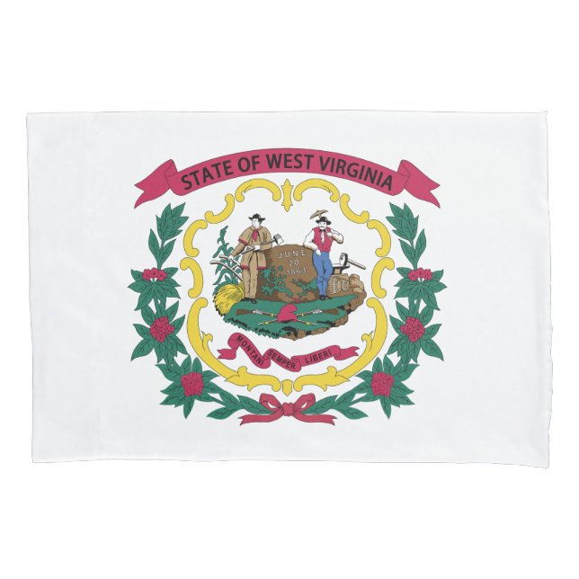 Housse D'oreillers Drapeau de l'État de Virginie-Occidentale (devant)